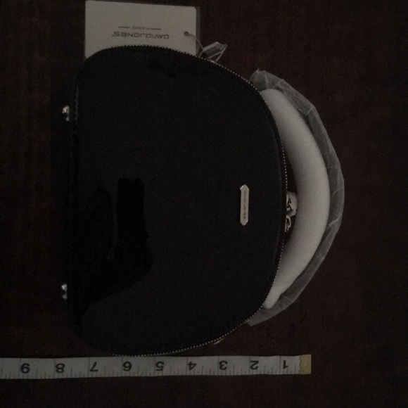 David Jones Black Patent Clutch/Crossbody - Picture 10 of 11